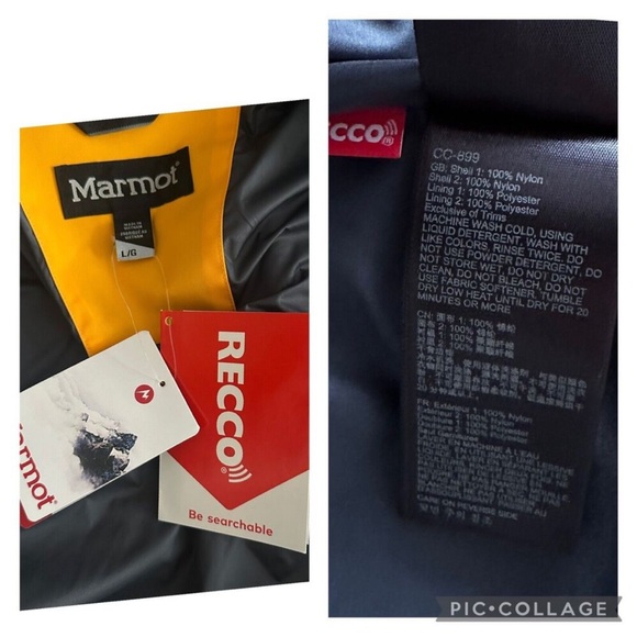 NEW $275 MARMOT LIFTY 2.0L Waterproof Tech Shell Ski Jacket Coat RECCO Men Large - Picture 16 of 16